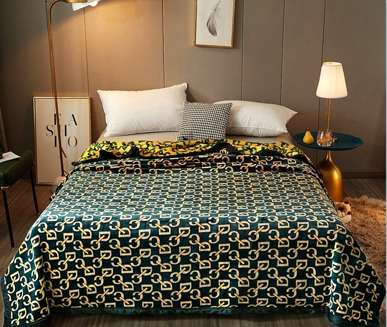 乐鱼大牌风迪奥云毯（绿色）