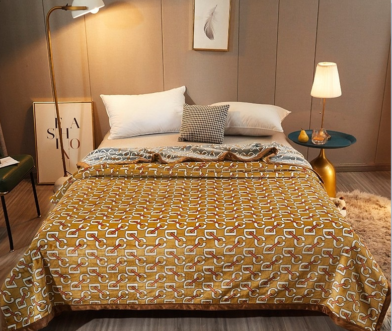 乐鱼大牌风迪奥云毯（姜黄色）